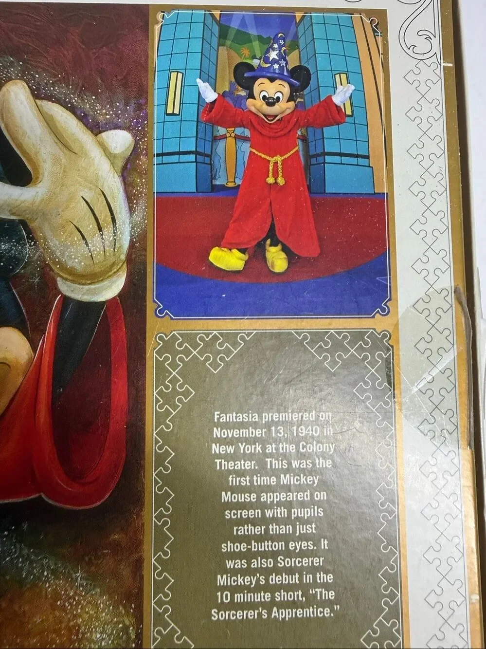 Rare Limited Edition Disney Parks Signature Puzzle Sorcerer Mickey 1000 Piece